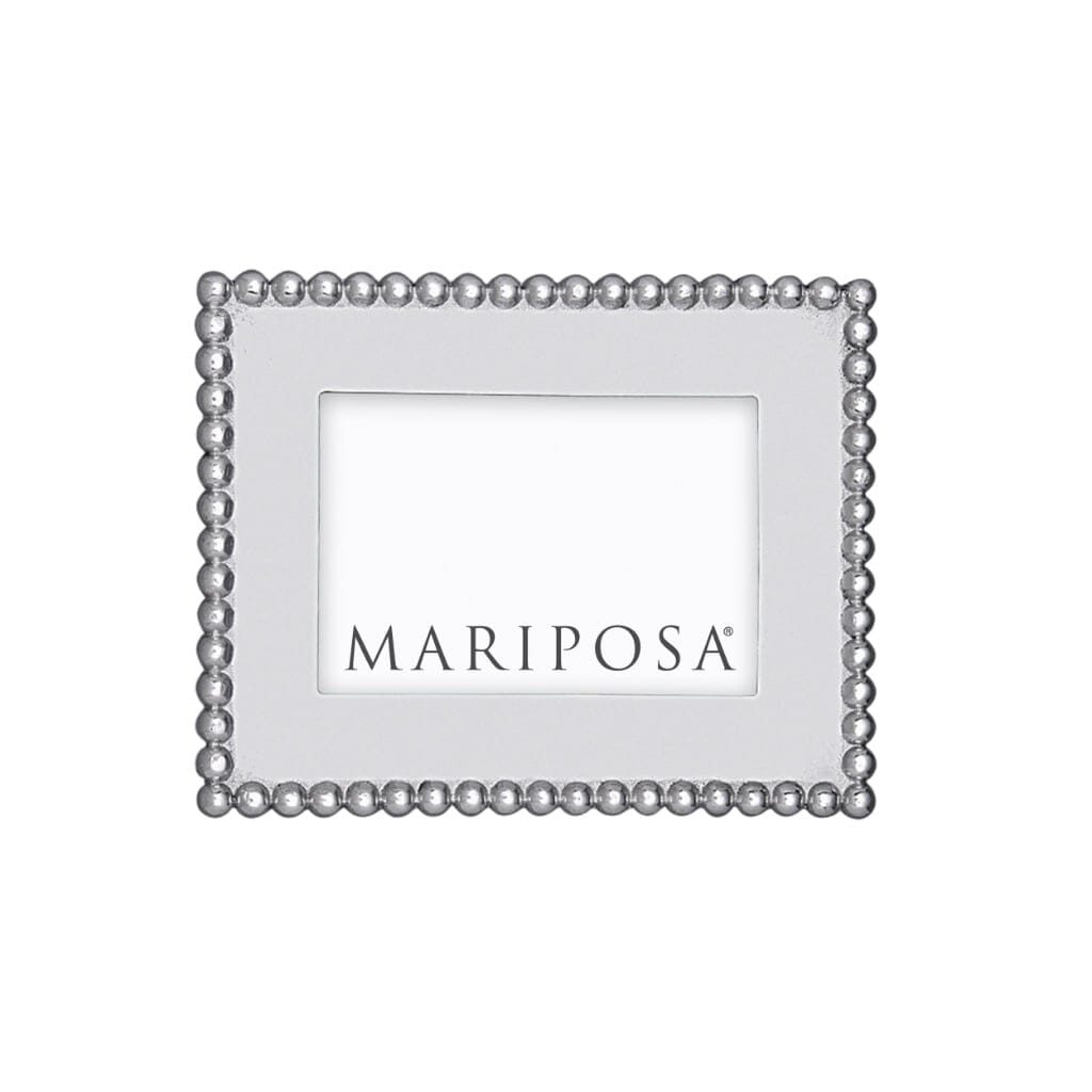 Mariposa Pearled 4" x 6" Engravable Frame Picture Frames Mariposa