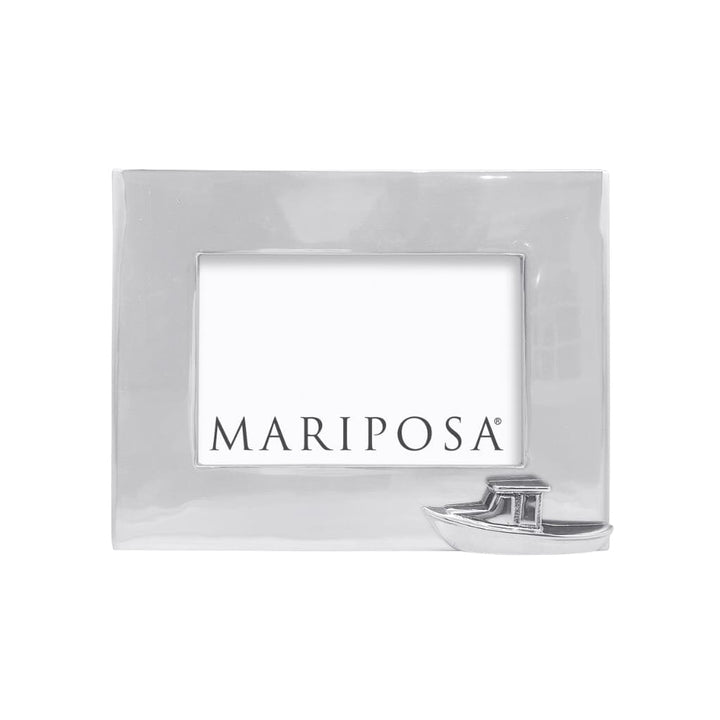 Mariposa Motorboat 4" x 6" Engravable Frame Picture Frames Mariposa