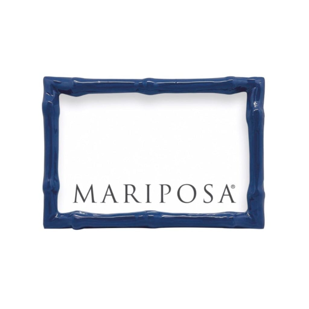 Mariposa Bamboo Blue 4" x 6" Frame Picture Frames Mariposa