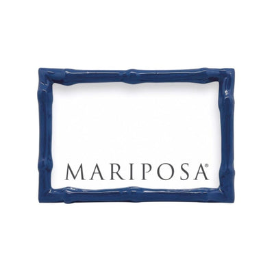 Mariposa Bamboo Blue 4" x 6" Frame Picture Frames Mariposa 