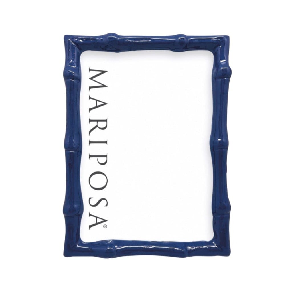 Mariposa Bamboo Blue 5" x 7" Frame Picture Frames Mariposa