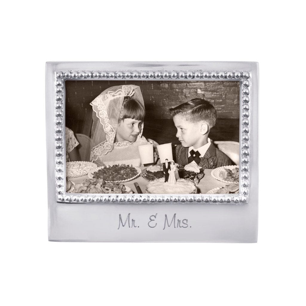 Mariposa MR. & MRS. Beaded 4" x 6" Frame Picture Frames Mariposa