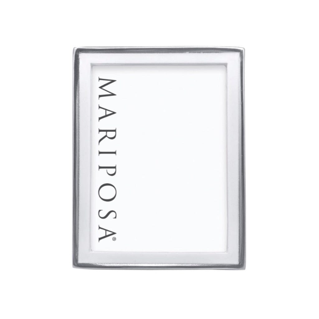 Mariposa Signature White 5" x 7" Frame Picture Frames Mariposa