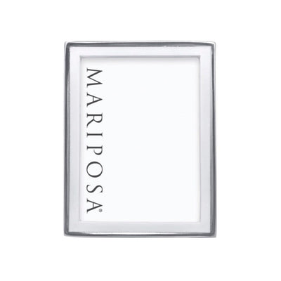 Mariposa Signature White 5" x 7" Frame Picture Frames Mariposa 