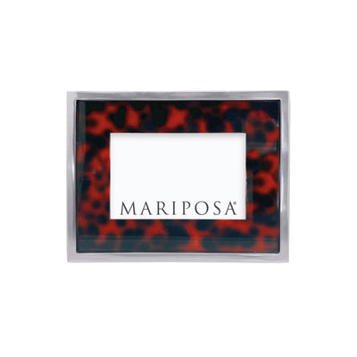 Mariposa Tortoise with Metal Border 4" x 6" Frame Picture Frames Mariposa 