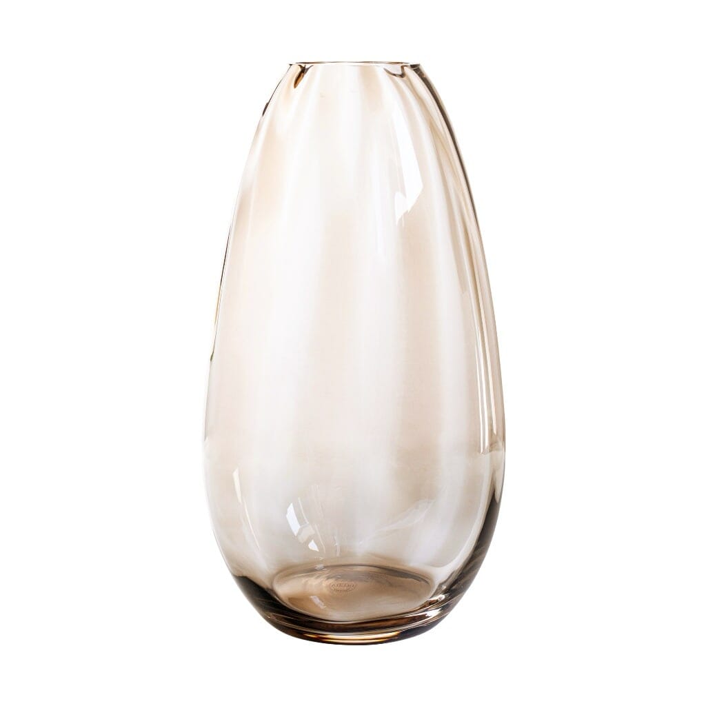 Vietri Bolla Glass Tortoise Medium Pleated Vase Vases Vietri