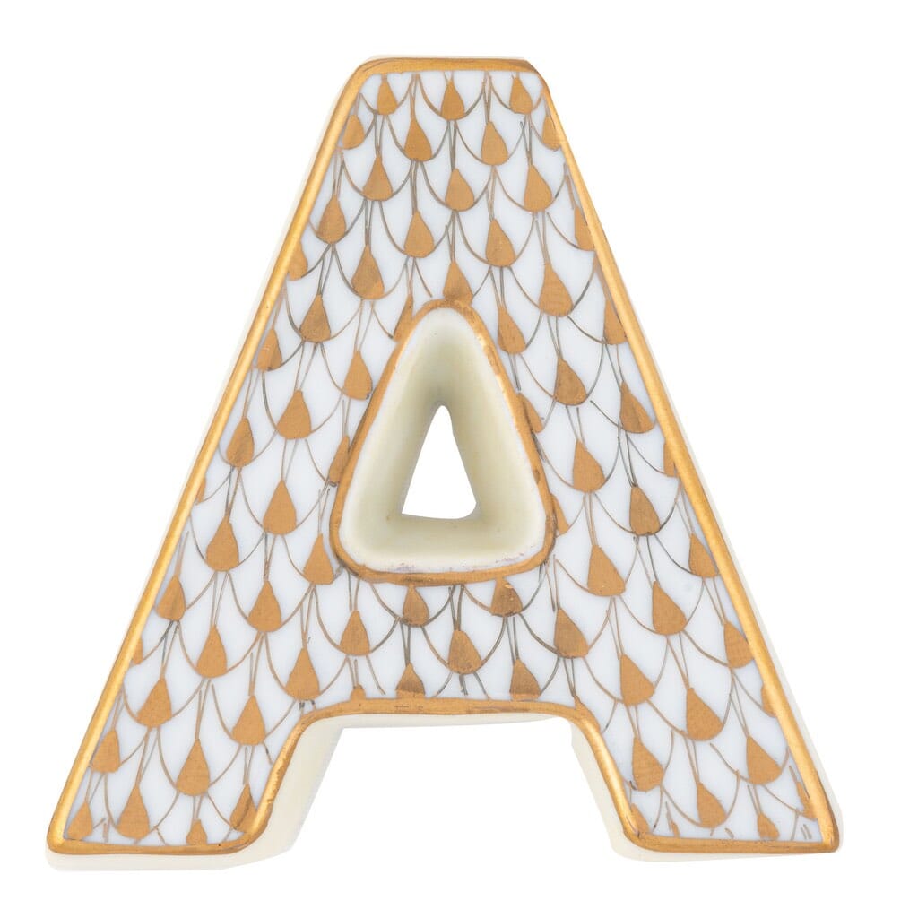 Herend Letter A Figurines Herend