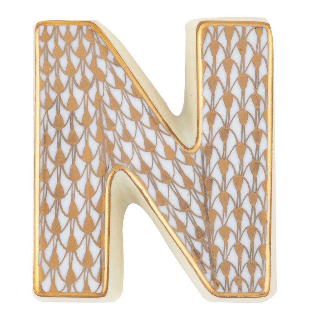 Herend Letter N Figurines Herend
