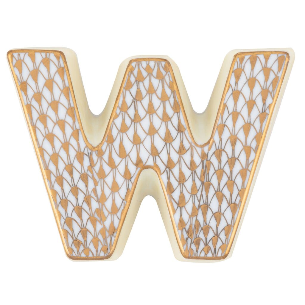 Herend Letter W Figurines Herend
