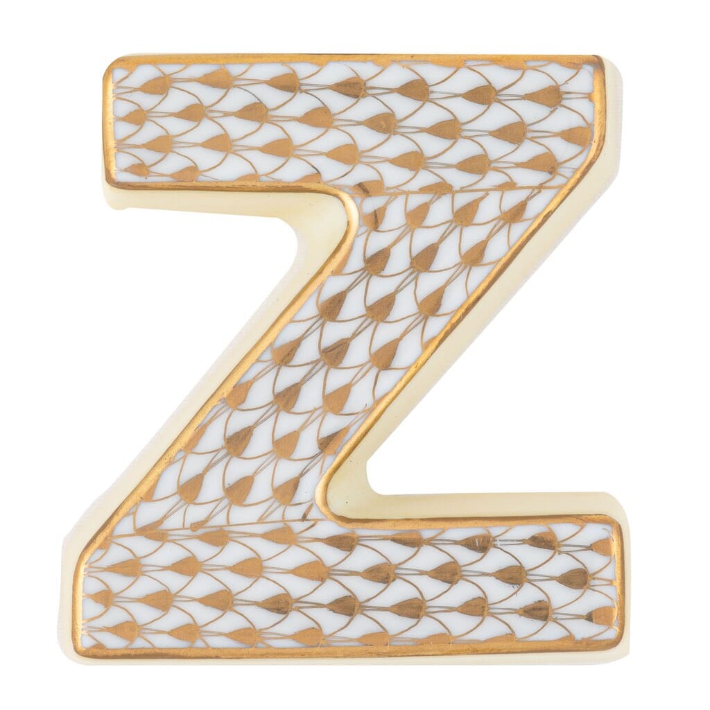 Herend Letter Z Figurines Herend