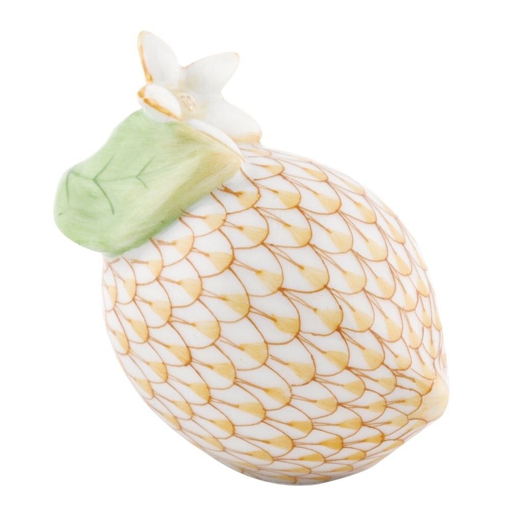 Herend Lemon With Blossom Figurine Figurines Herend