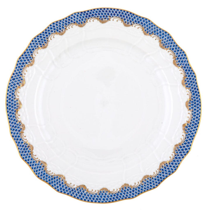 Herend Fish Scale Service Plate Dinnerware Herend Blue