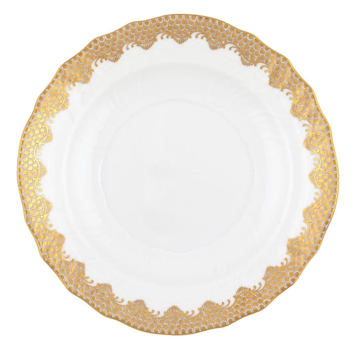 Herend Fish Scale Salad Plate Dinnerware Herend Gold