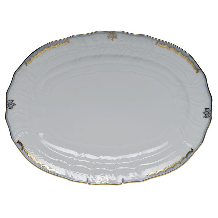 Herend Princess Victoria Platter Platters Herend Light Blue
