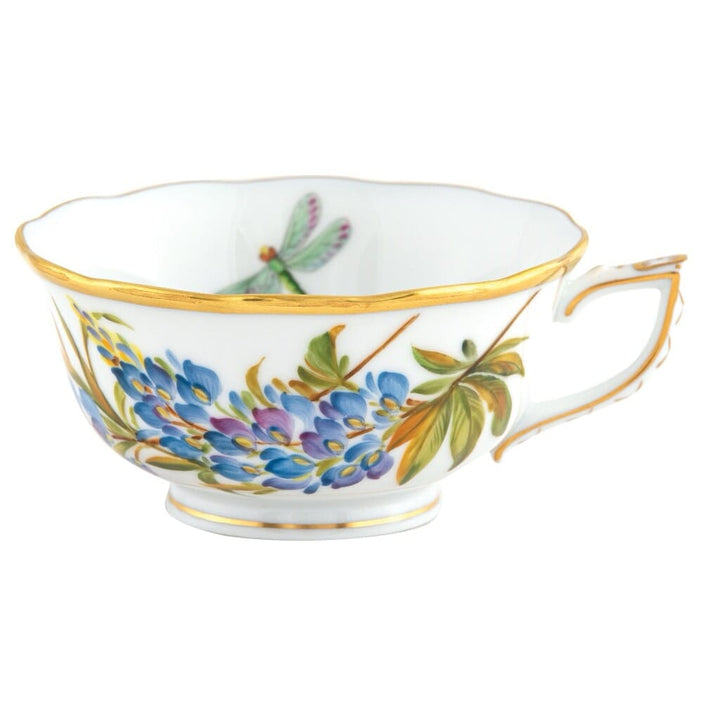 Herend American Wildflower Tea Cup - Texas Bluebonnet Dinnerware Herend