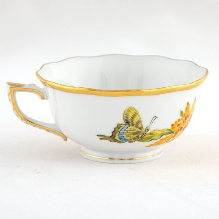 Herend American Wildflower Tea Cup - Butterfly Weed Dinnerware Herend