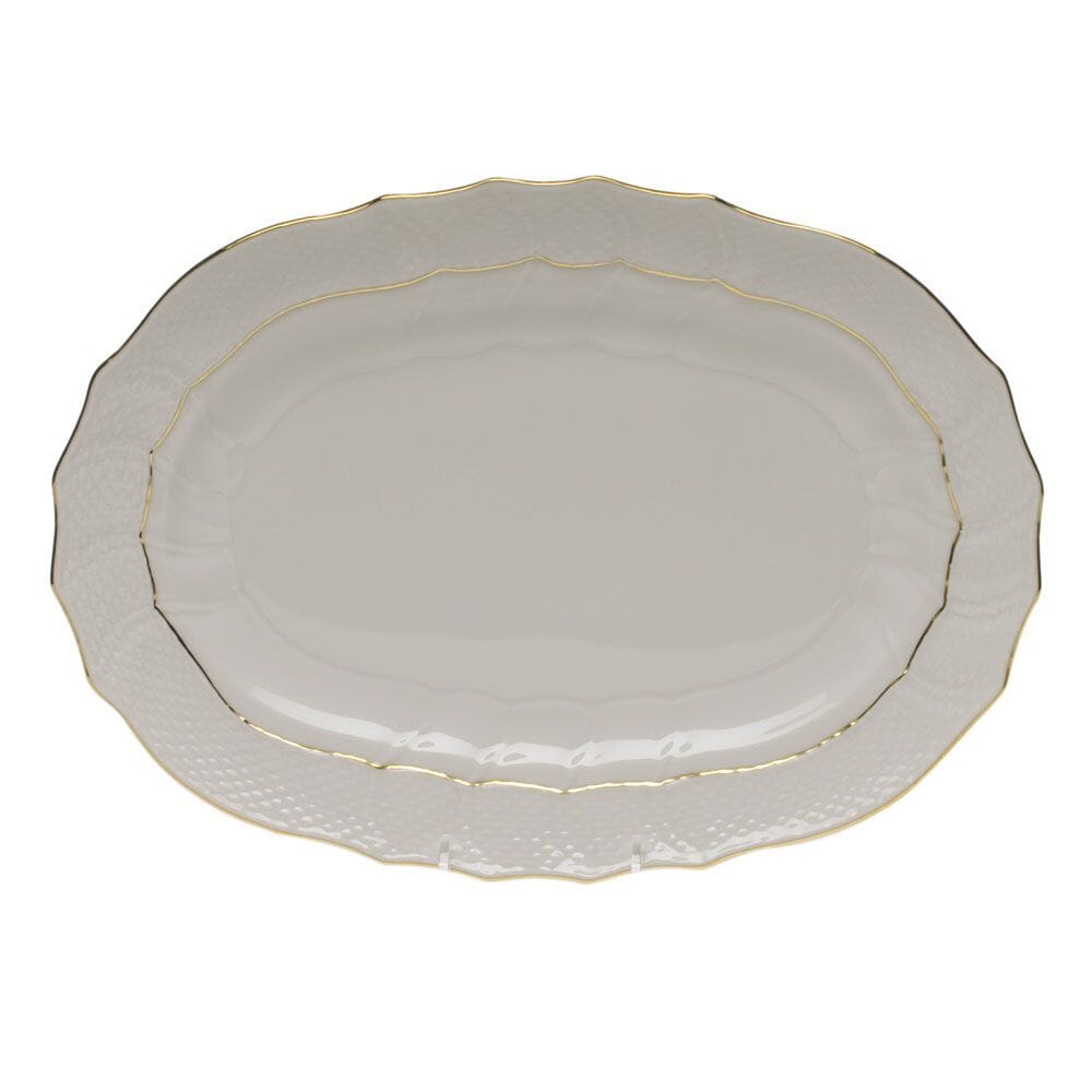 Herend Golden Edge Platter - 13 Inch Platters Herend