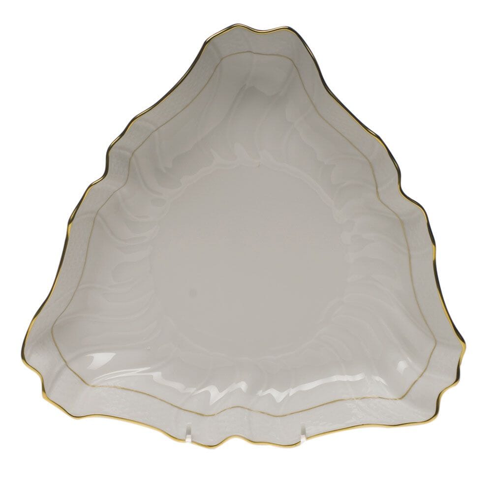 Herend Golden Edge Triangle Dish Dinnerware Herend