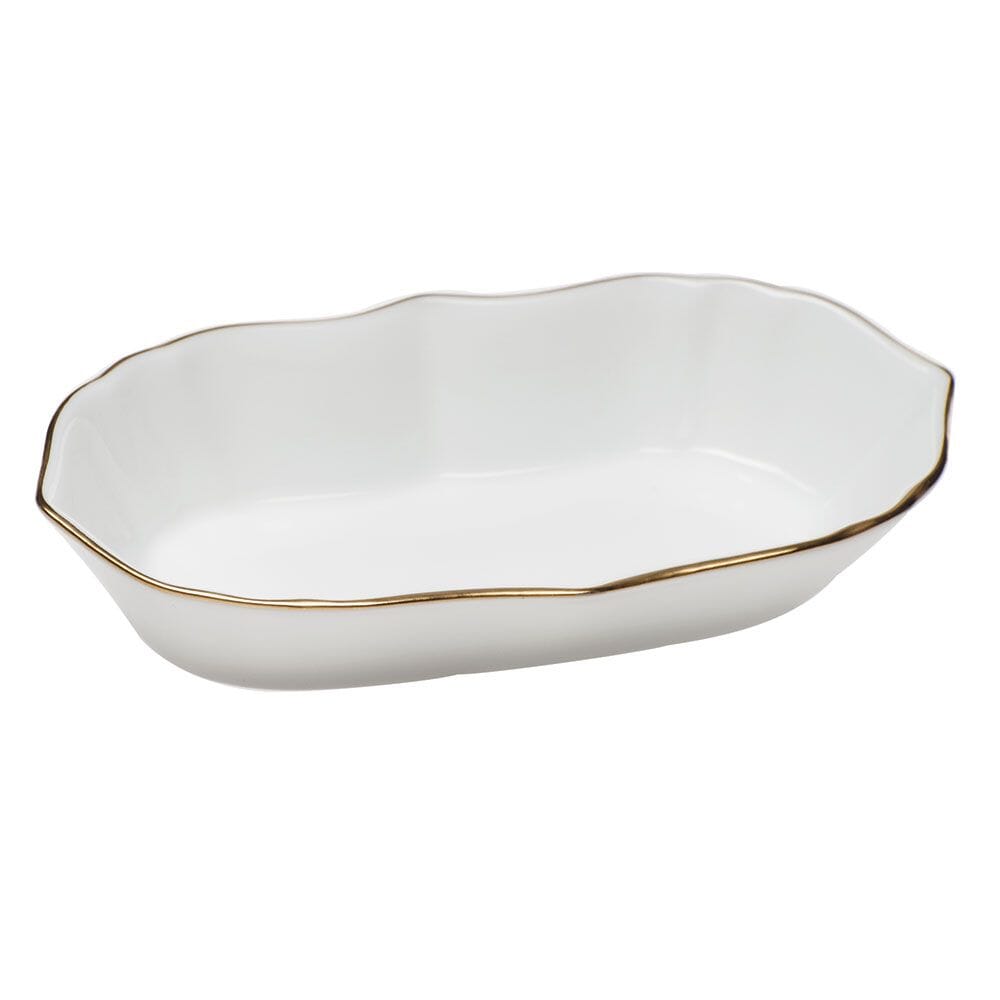 Herend Golden Edge Narrow Pin Dish Dinnerware Herend