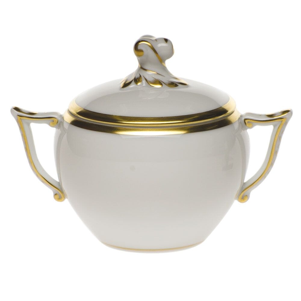 Herend Gwendolyn Covered Sugar With Twist Dinnerware Herend