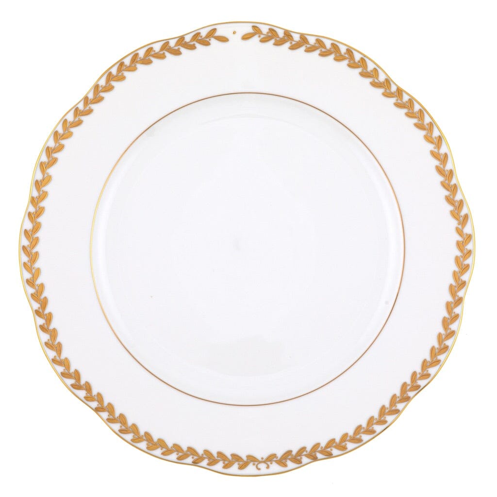 Herend Golden Laurel Service Plate Dinnerware Herend