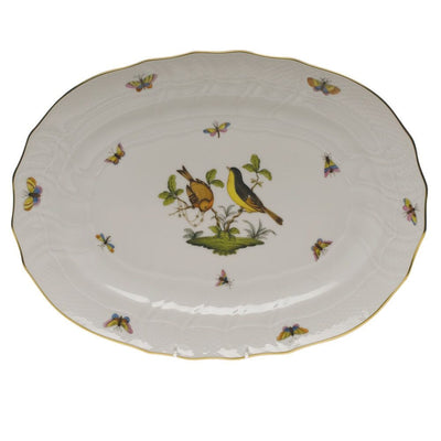 Herend Rothschild Bird Platter - 15 Inch Platters Herend