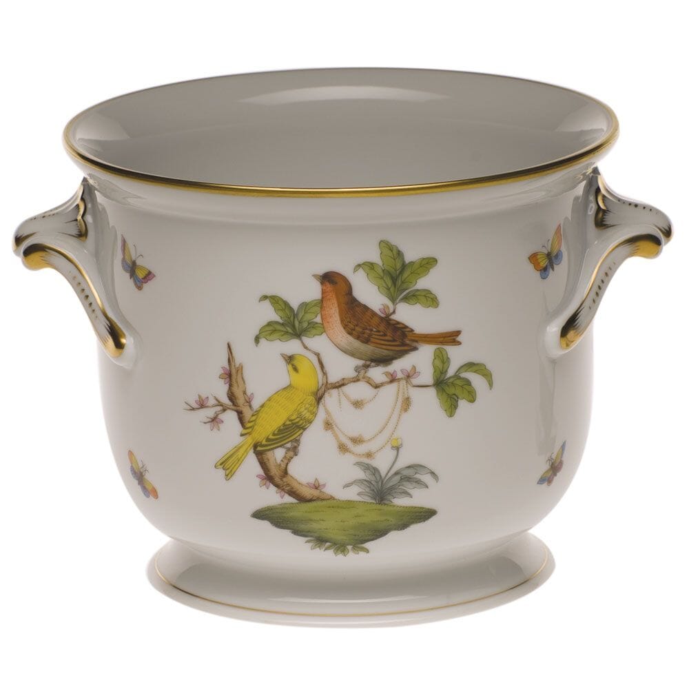 Herend Rothschild Bird Medium Cachepot Dinnerware Herend