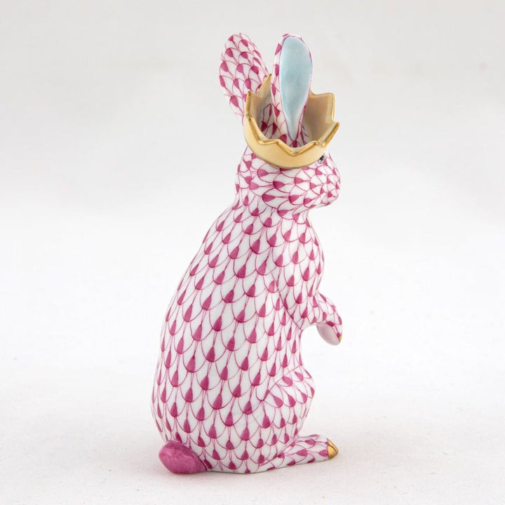 Herend Bunny With Crown Figurine Figurines Herend