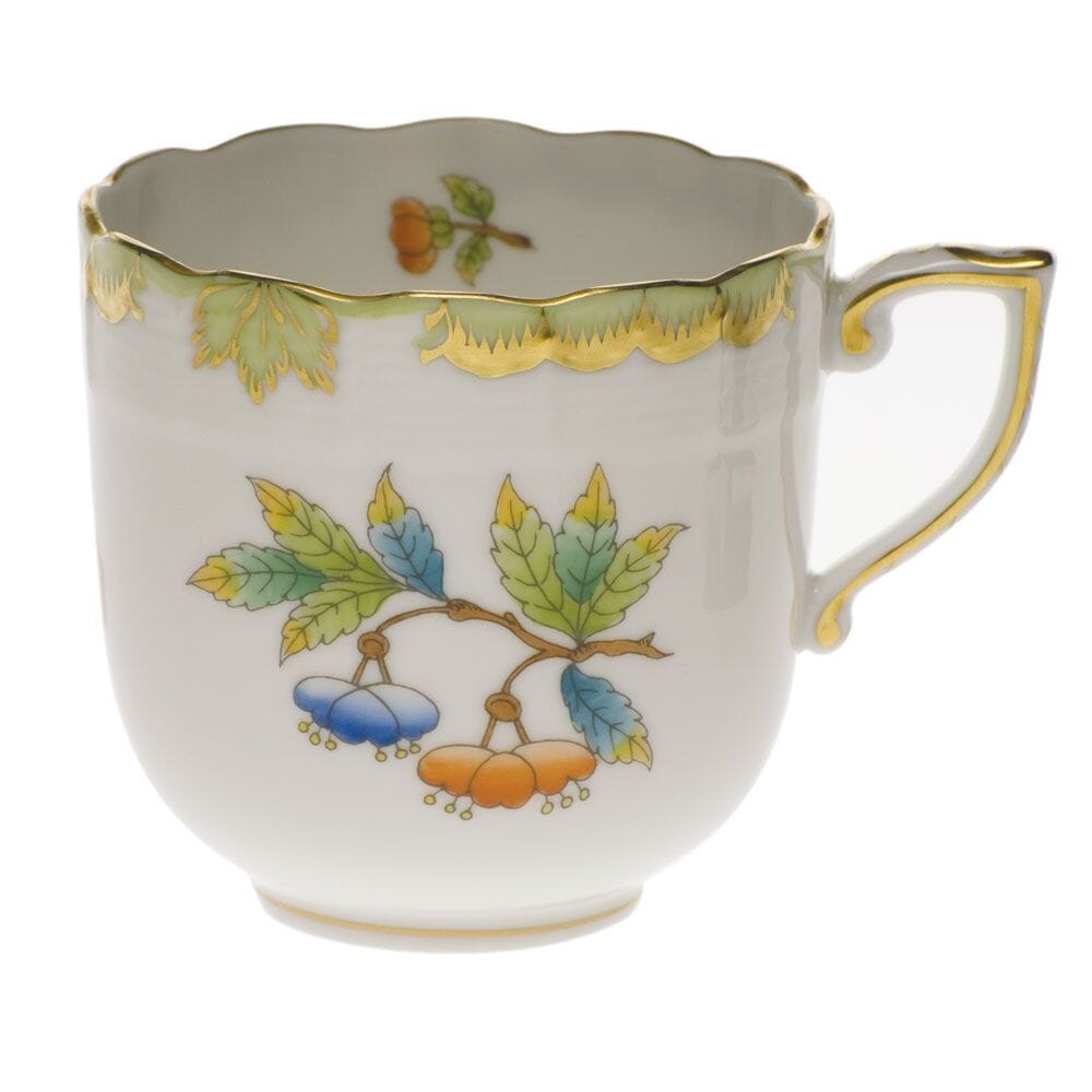 Herend Queen Victoria Mocha Cup Dinnerware Herend Green