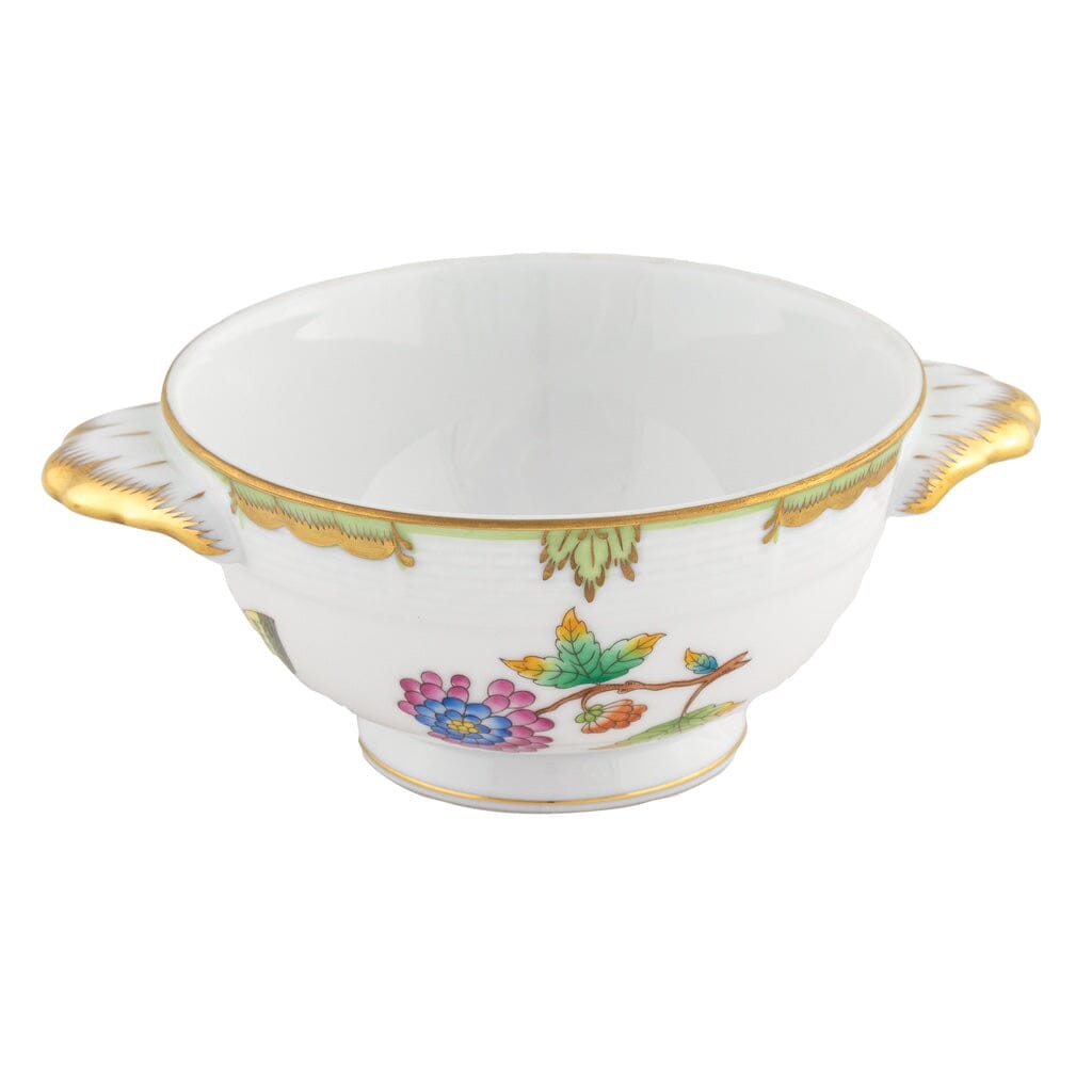 Herend Queen Victoria Bouillon Cup Dinnerware Herend Green