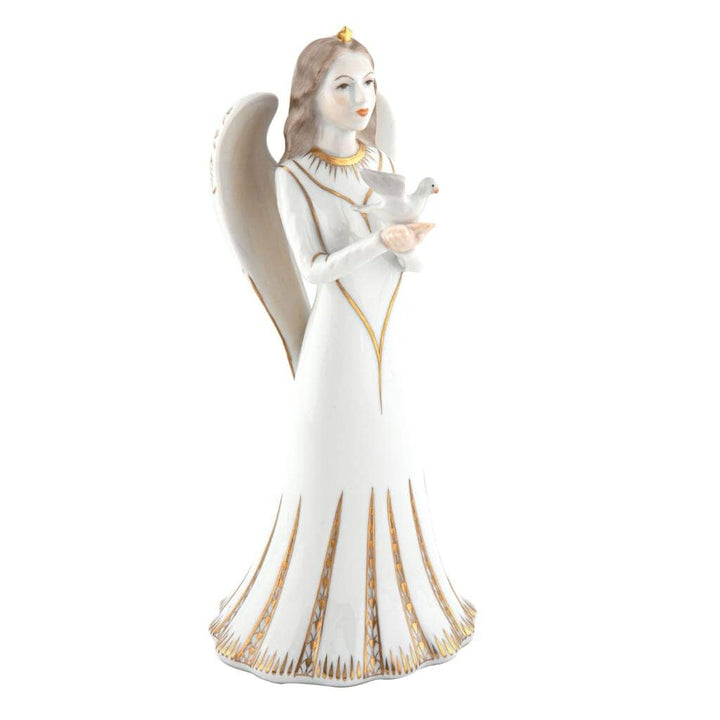 Herend Angel With Dove Figurine Figurines Herend