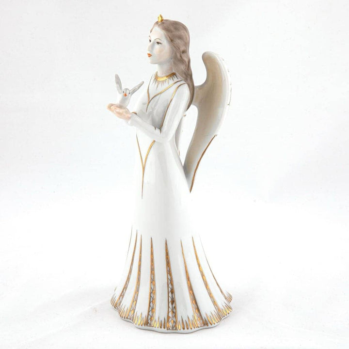 Herend Angel With Dove Figurine Figurines Herend