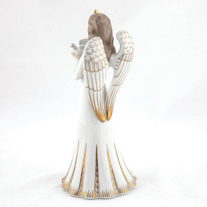 Herend Angel With Dove Figurine Figurines Herend