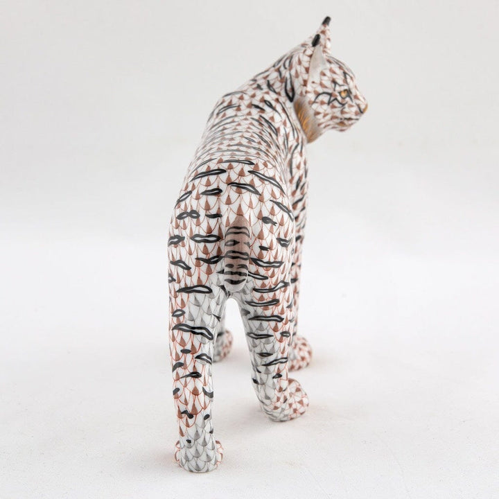 Herend Bobcat Figurine - Limited Edition Figurines Herend