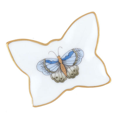 Herend Small Butterfly Tray Figurines Herend Victoria Blue 