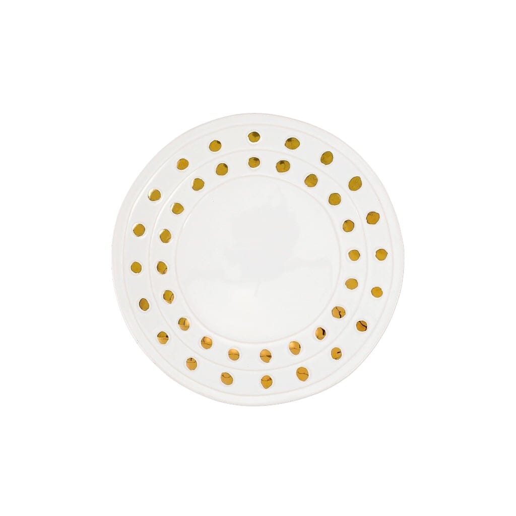 Vietri Medici Gold Salad Plate Dinnerware Vietri