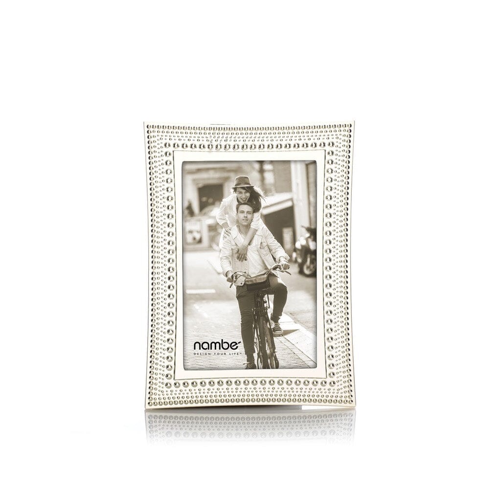 Nambe Beaded Picture Frame - 4" x 6" Picture Frames Nambe