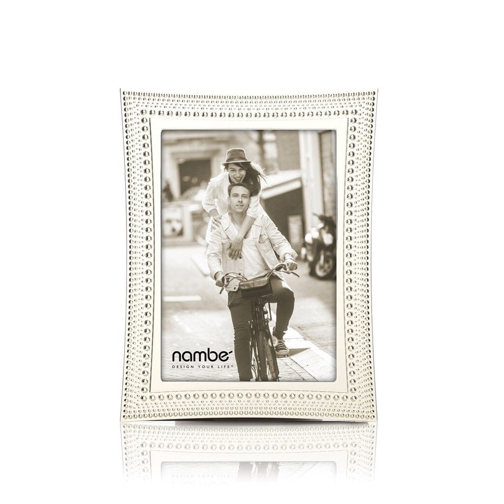 Nambe Beaded Picture Frame - 5" x 7" Picture Frames Nambe