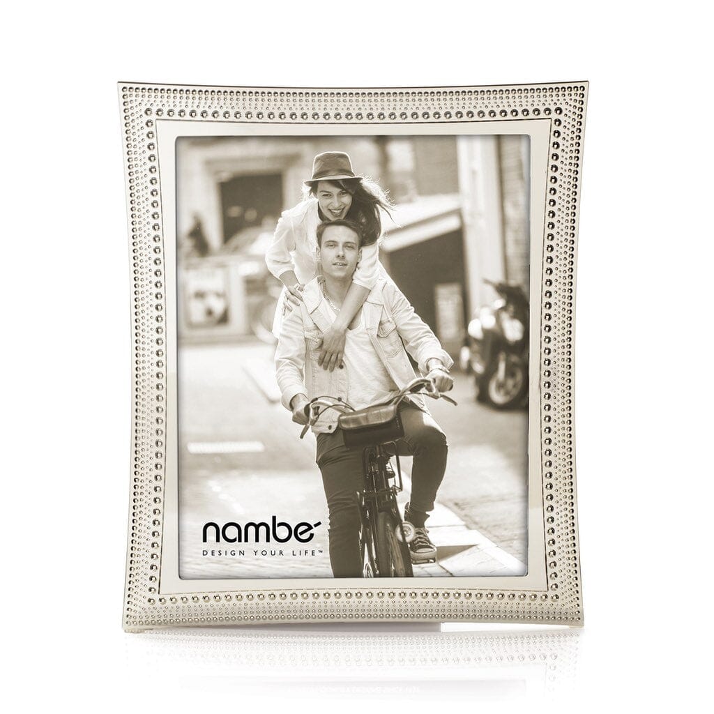 Nambe Beaded Picture Frame - 8" x 10" Picture Frames Nambe