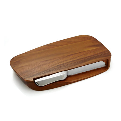 Nambe Blend Bread Board With Knife Servers Nambe 
