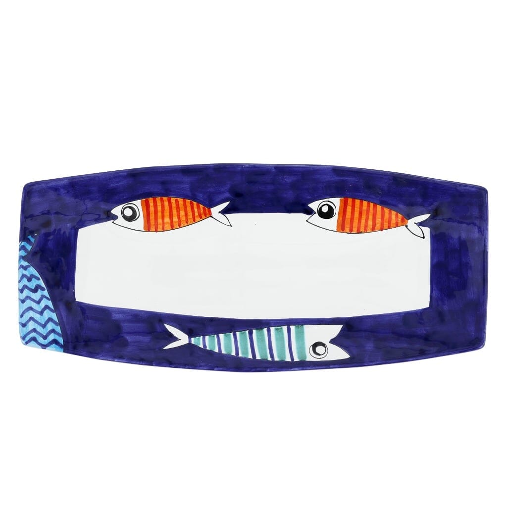 Vietri Pesce Pazzo Rectangular Platter Platters Vietri