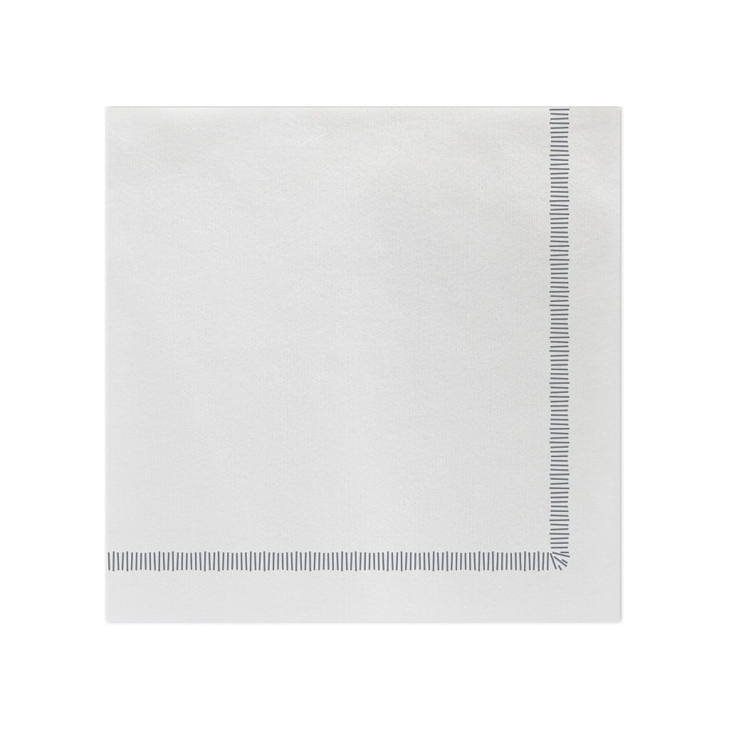 Vietri Papersoft Napkins Fringe Gray Dinner Napkins Napkins Vietri