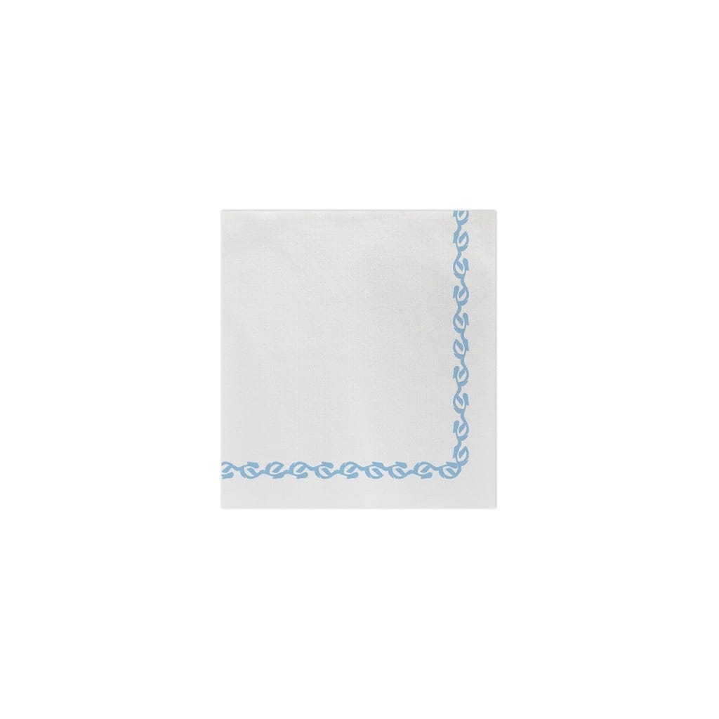 Vietri Papersoft Napkins Florentine Light Blue Cocktail Napkins Napkins Vietri