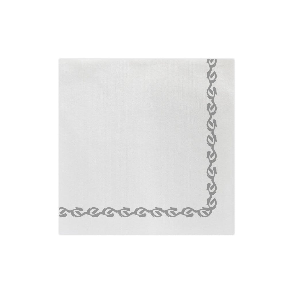 Vietri Papersoft Napkins Florentine Light Gray Dinner Napkins Napkins Vietri