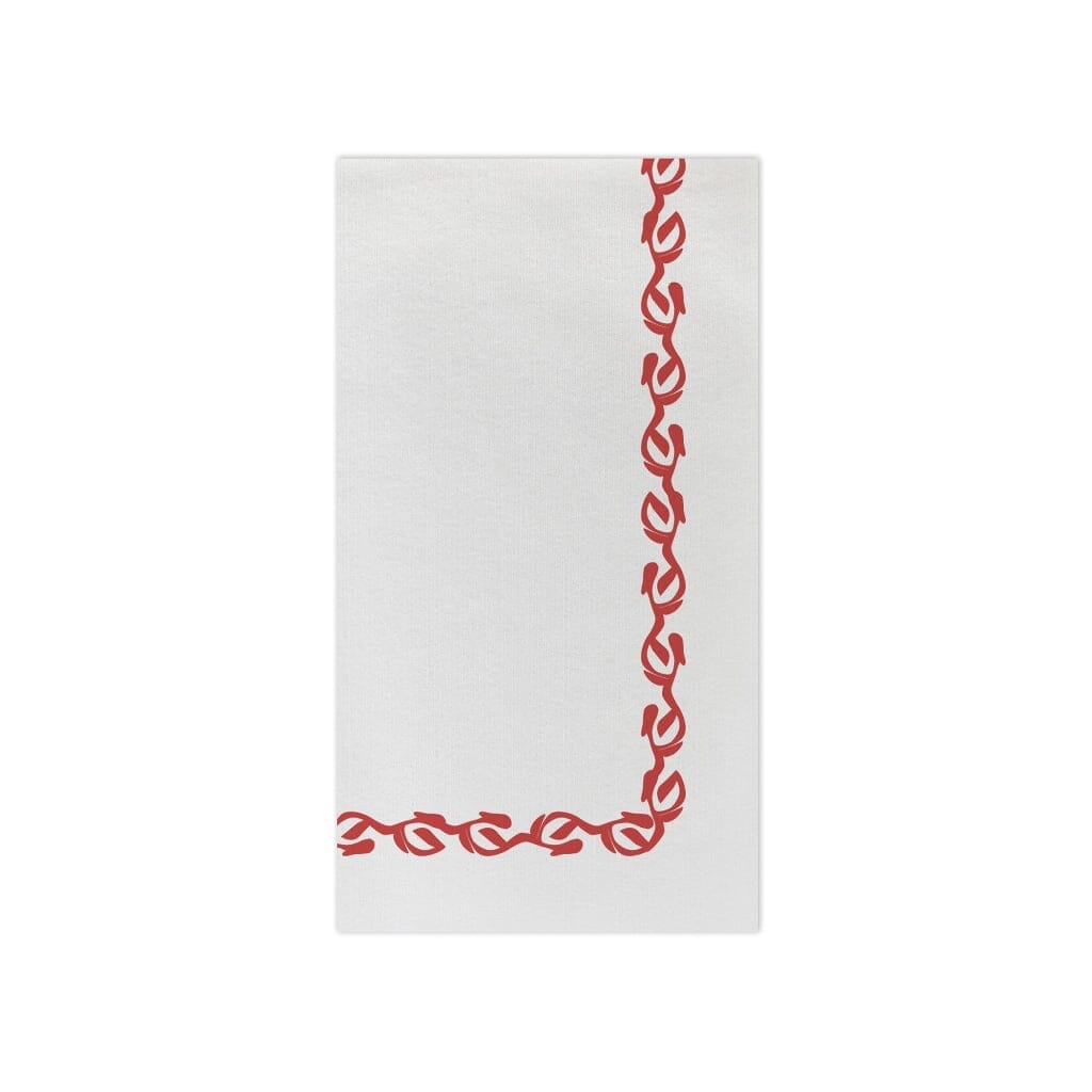 Vietri Papersoft Napkins Florentine Red Guest Towels Napkins Vietri