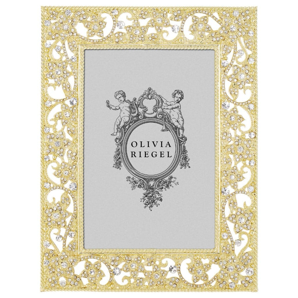 Olivia Riegel Gold Flora 4" x 6" Frame Picture Frames Olivia Riegel