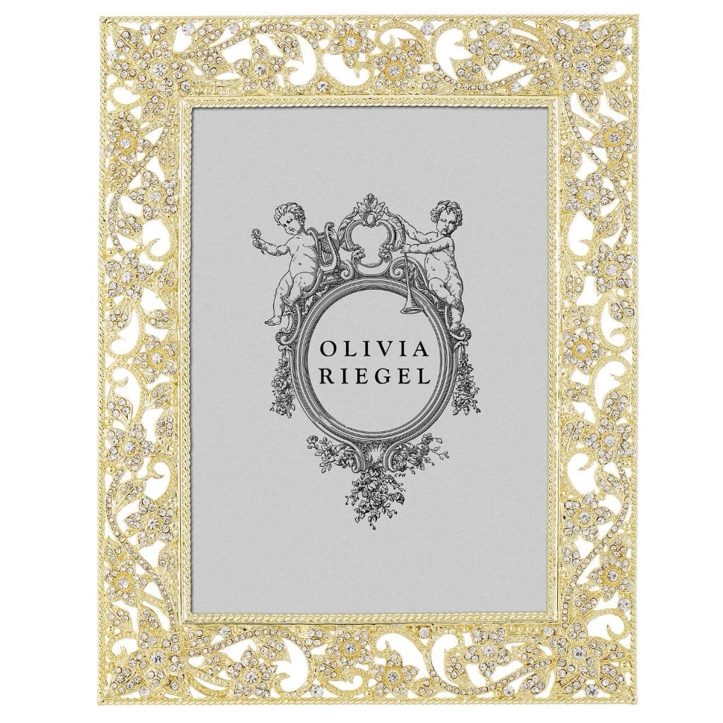 Olivia Riegel Gold Flora 5" x 7" Frame Picture Frames Olivia Riegel