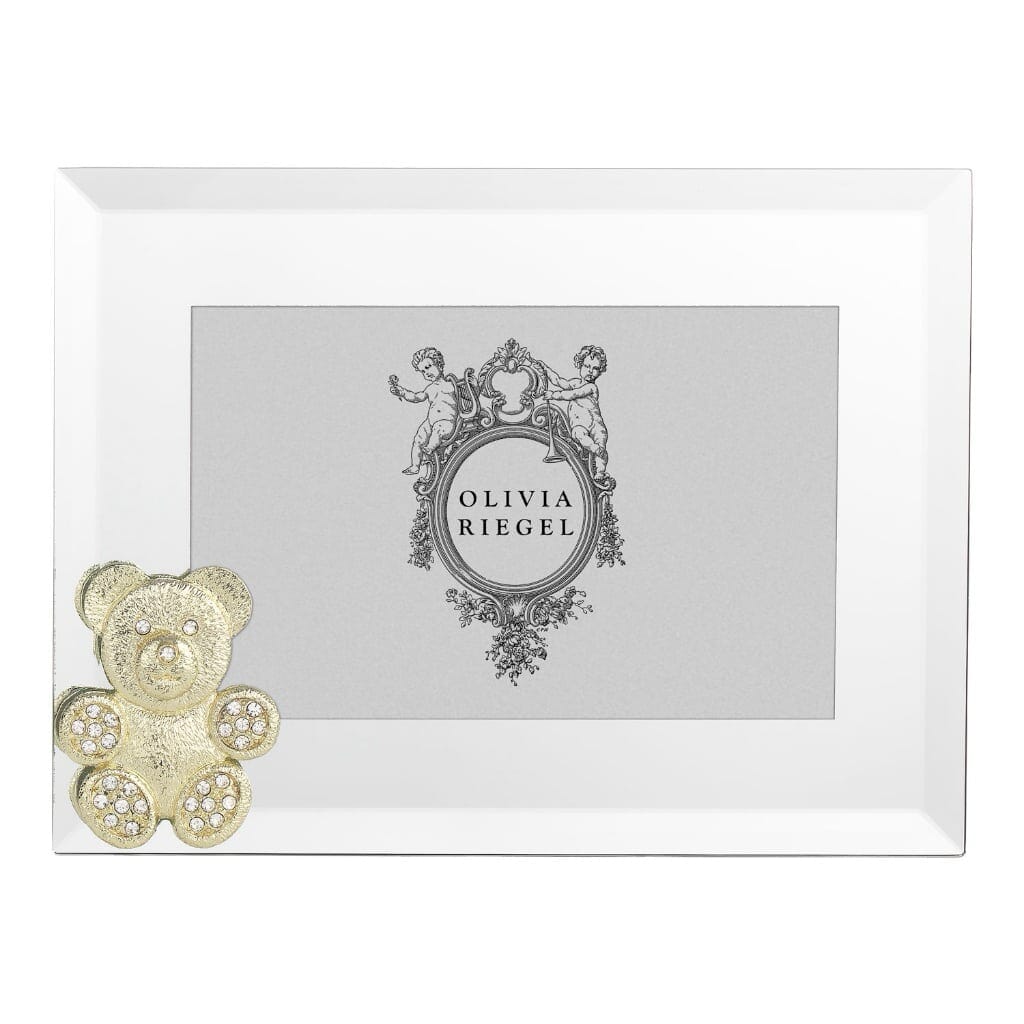 Olivia Riegel Gold Teddy Bear 4" x 6" Frame Picture Frames Olivia Riegel