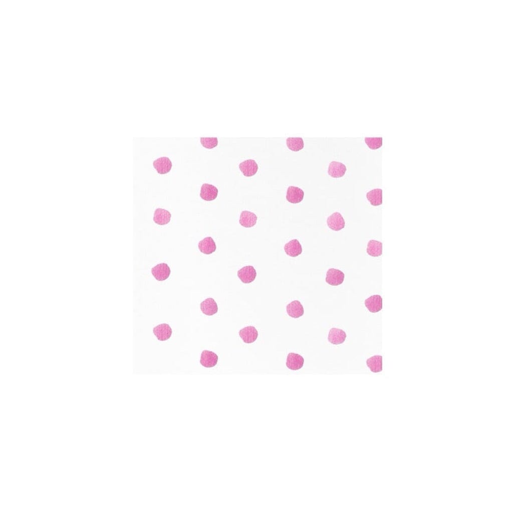 Vietri Papersoft Napkins Dot Pink Cocktail Napkins Napkins Vietri