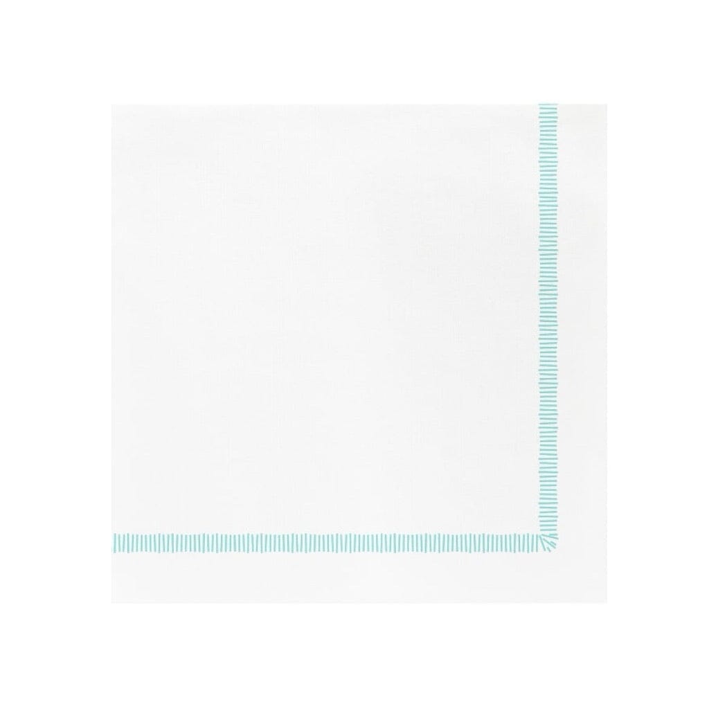 Vietri Papersoft Napkins Fringe Aqua Dinner Napkins Napkins Vietri